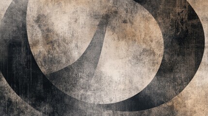 Fototapeta premium Beautiful abstract pattern depicting poverty, with worn textures and fragmented shapes swirling on a dynamic, somber backdrop