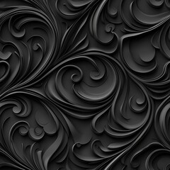 3d vector seamless pattern on a dark grey background