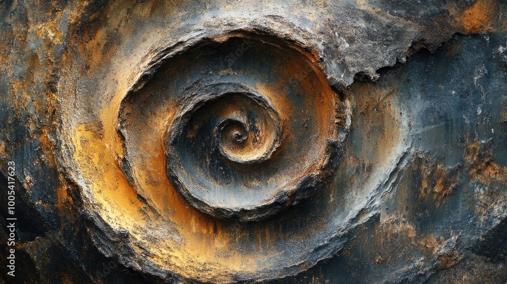 Poster abstract swirling patterns of faded colors and rough textures, symbolizing poverty and struggle on a