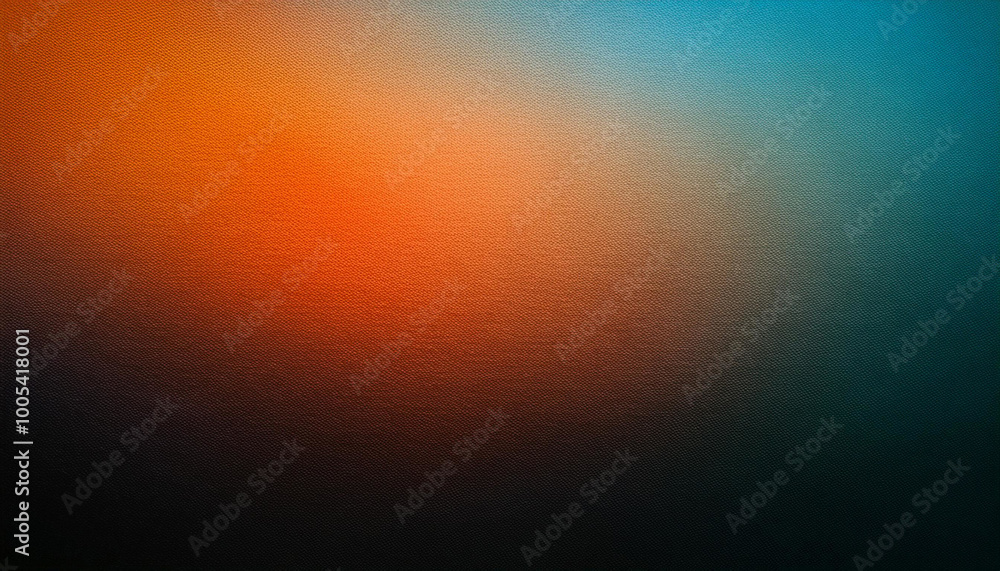 Poster a vibrant gradient of orange and teal colors, creating a visually stunning and abstract image