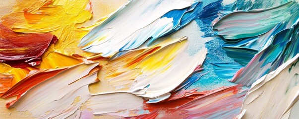 Abstract oil paint texture with vibrant colors
