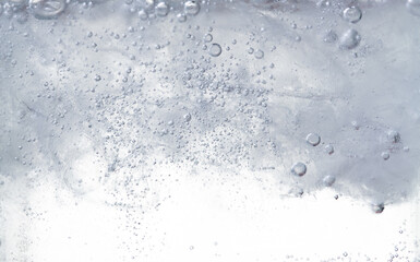 Ice in sparkling clear drink,Cold drink