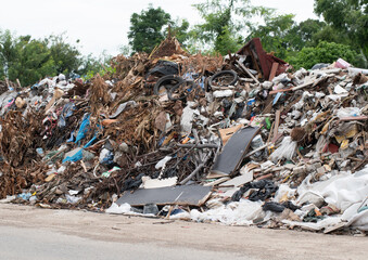 Waste dump concept, Pile of garbage, garbage dump