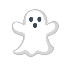 Playful 3D Ghost Character with Outstretched Arms – Ideal for Fun Halloween Designs