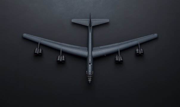 Overhead View of a B-52 Bomber