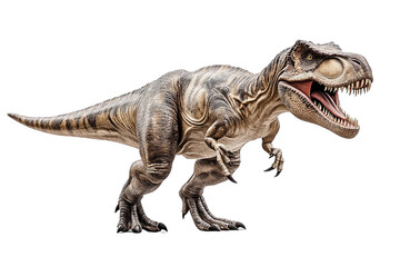 Fototapeta premium Cartoon Style T Rex Dinosaur Character on White Background