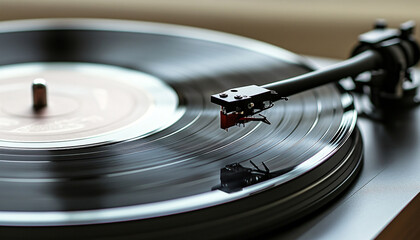 turntable playing vinyl record