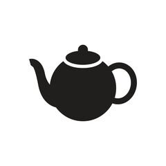 Tea pot icon logo design template isolated illustration