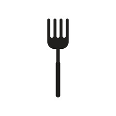 Fork icon logo design template isolated illustration