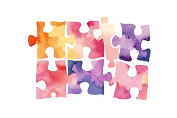 Abstract puzzle background