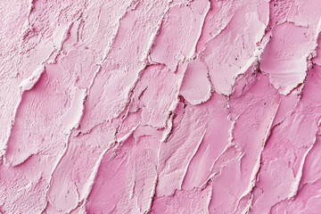 Naklejka premium A close-up of textured pink paint, showcasing a layered and peeling surface that adds visual interest.