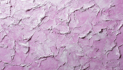 Naklejka premium A textured pink wall surface, featuring a rough, layered appearance that adds depth and visual interest.