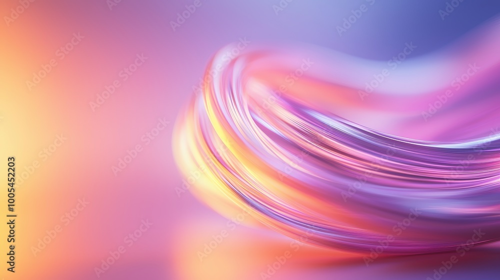 Aufkleber soft abstract swirls of light and color