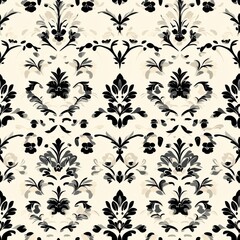 Elegant Simple Seamless Brocade Pattern Design