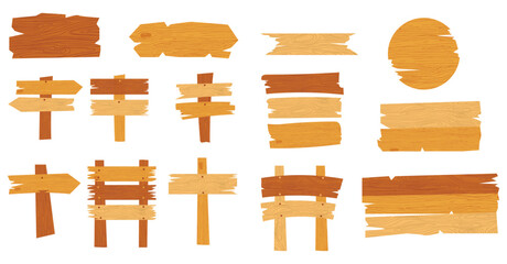 Wooden sign vector, decoration board illustration