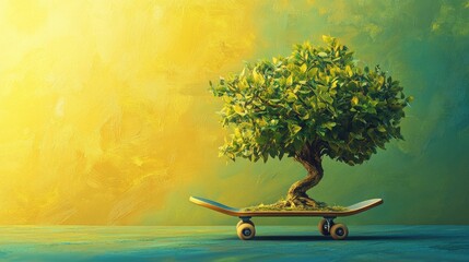 Tree on a Skateboard