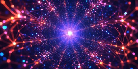 Fototapeta premium a colorful, abstract, fraly image of a star