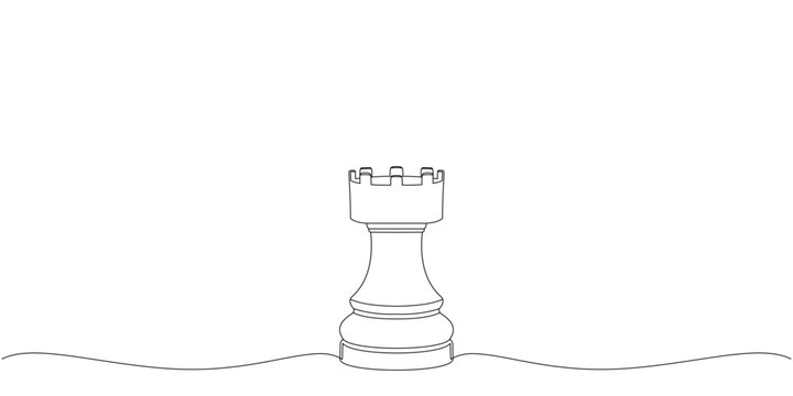 recommend clip art: Chess pawn rook line vector design