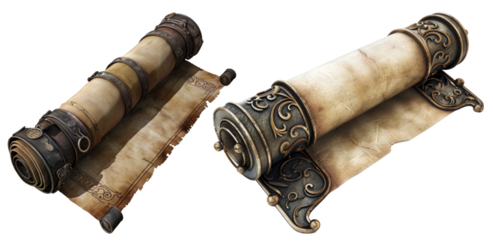 Scroll isolated on transparent background