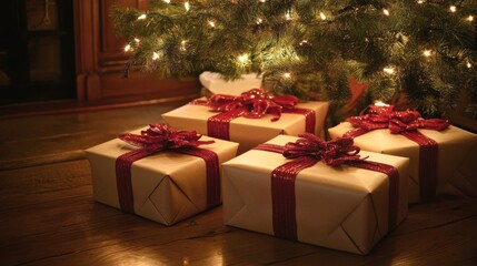 Illuminated Christmas Gifts: Symbol of Strength and Protection with Durable Packaging Under Tree