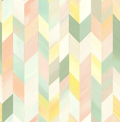 A seamless pattern with chevron stripes in pastel shades