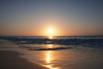 Obraz premium sunrise on the beach Generative AI