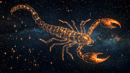 “Scorpio’s Venom: A Cosmic Scorpion in the Night Sky”