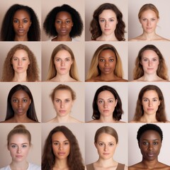 Beauty of African and Caucasian women. Diversity is a key to success in model management. Interracial richness in beauty industry. Runway model. Black and white fashion models