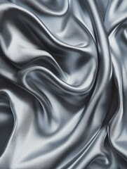 Fototapeta premium Close-up of shiny silver fabric