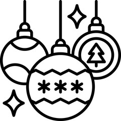 Fototapeta premium Christmas ball icon