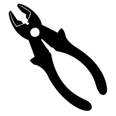 Pliers  silhouette vector illustration design