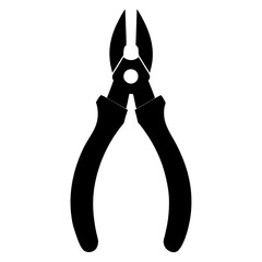 Pliers  silhouette vector illustration design