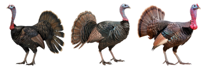 Wild american robin bird isolated on transparent background