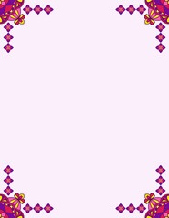 pink stars border