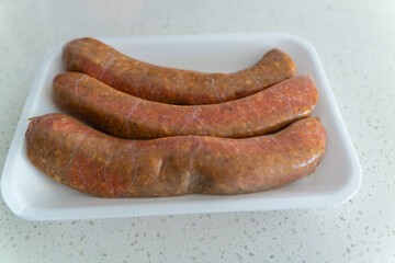 Sausages bough fresh from the butcher