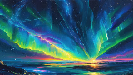 Aurora Kosmik: Radiant Lights of the Cosmic Sky