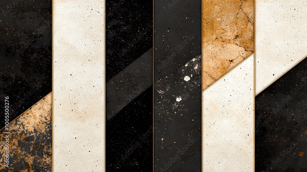 Poster urban brutalist abstract patterns - capturing raw energy with asymmetrical shapes and textures