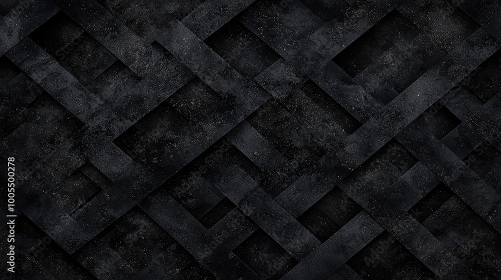 Poster brutalist minimalism: stark contrast of dark and light surfaces with sharp edges