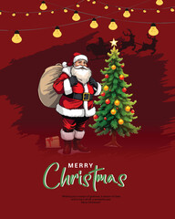 Merry Christmas social media post