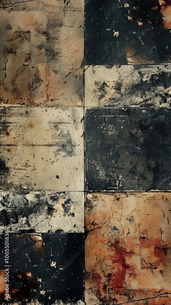 Aufkleber a high-resolution abstract grunge texture background featuring earthy tones and distressed patterns,