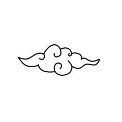 hand drawn traditional chinese clouds