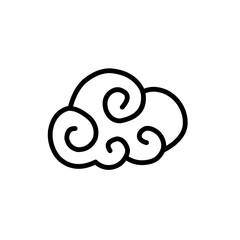 hand drawn traditional chinese clouds