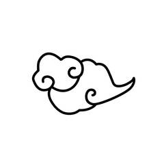 hand drawn traditional chinese clouds