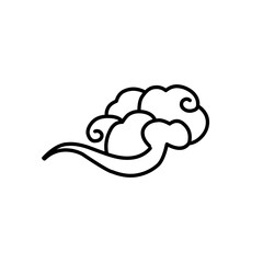 hand drawn traditional chinese clouds