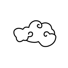 hand drawn traditional chinese clouds