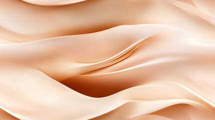 Obraz premium Elegant abstract flowing fabric texture with soft beige waves and delicate ripple patterns