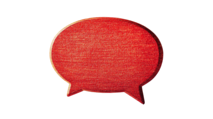 speech bubble on transparent background