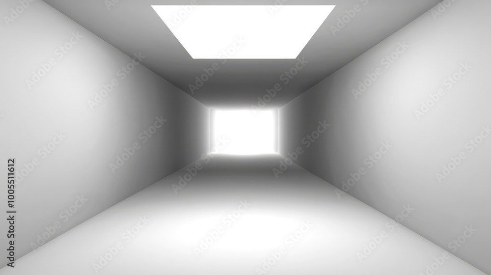 Poster minimalist grey and white gradient background with a clean and modern design for versatile use