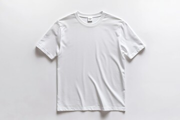 Fototapeta premium White Tshirt Mockup Isolated created with Generative AI