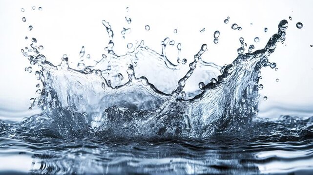 abstract liquid background water splash droplets slow motion drops over surface cg animation loop
